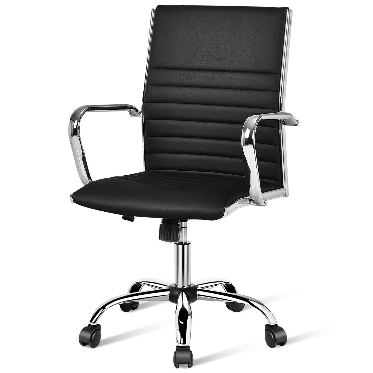 Height Adjustable Rolling High-Back Executive Chair for Home Office